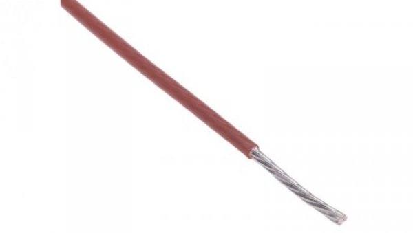 Przewód do urządzeń PTFE PTFE Brązowy, 100m 0,34 mm² 19/0,15 mm, 600 V, -75 → +200C, Ø 1.35mm, RS PRO BS3G210