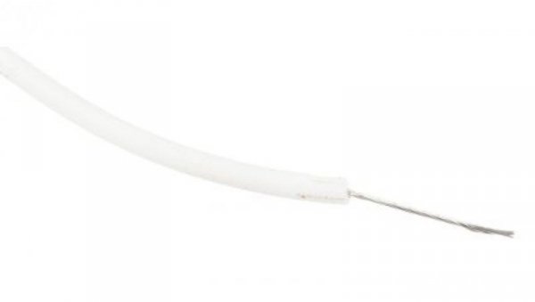 Przewód jednożyłowy linkowy, Przewód instalacyjny, 0,33 mm², 17/0,16 mm, 22 AWG, XLPE, 600 V, Biały, dł. 100m, RS PRO