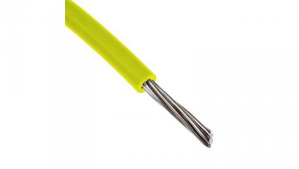 Przewód jednożyłowy linkowy, Przewód instalacyjny, 0,2 mm², 11/0,16 mm, 24 AWG, MPPE, 600 V, Żółty, dł. 100m, RS PRO