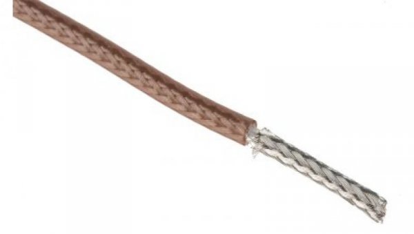 Kabel koncentryczny, RG316, FEP, Brązowy Bez zakończenia Bez zakończenia, RS PRO Bez zakończenia