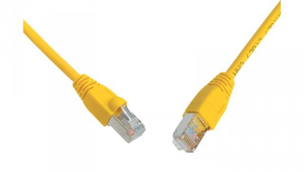 Patchcord CAT6 SFTP PVC 2m żółty snag-proof C6-315YE-2MB