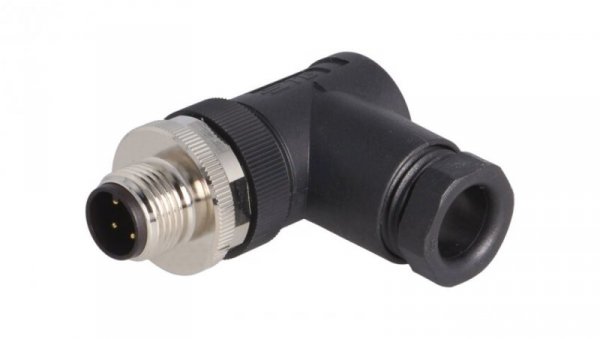 Złącze okrągłe M12 męskie kątowe nieekranowane 4pin 250V PG9 T4113002041-000