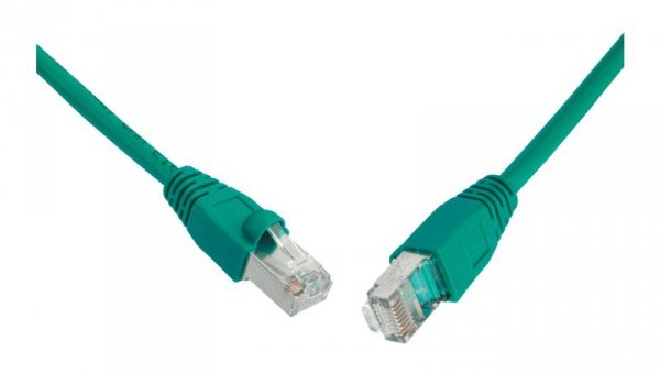 Patchcord CAT5E SFTP PVC 20m zielony snag-proof C5E-315GR-20MB