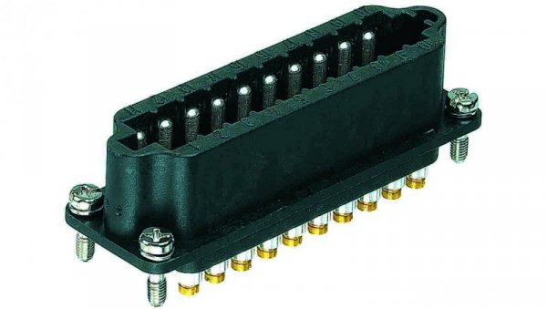 Złącze HAN prostokątne męskie 20pin 25V 09700202622