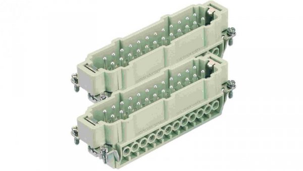 Złącze HAN prostokątne męskie 24pin 16A 500V 09330242611