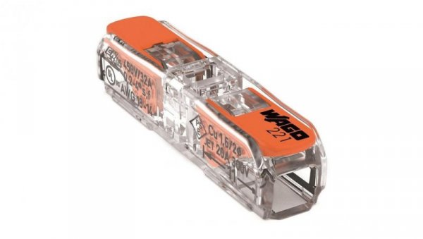 Szybkozłączka przelotowa 2x0,2-4mm2 Inline 221-2411