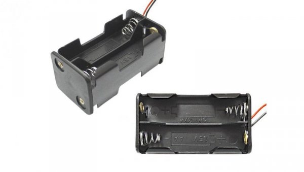 Koszyk na baterie kwadrat 4xAA R6