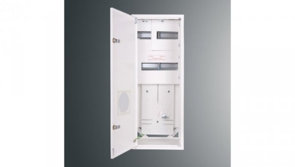Rozdzielnica n/t licznikowa RZ 24NN P T3F + 23S PŁYTKA 737x288x135 pełne drzwi IP30 RAL 9003