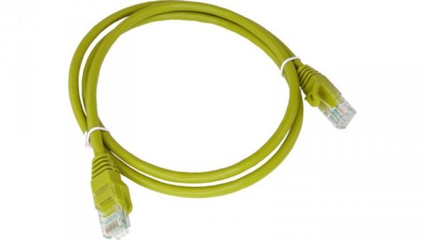 Patch-cord U/UTP kat.6A LSOH 1.0m żółty KKU6AZOL1.0
