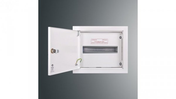 Rozdzielnica p/t modułowa RW 1NN 1 x 12S 237x288x130 szyna TSH35 zamek patent.9081 IP30 RAL 9003