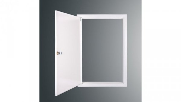 Drzwiczki rewizyjne SP 600x400 RAL9003, kołnierz szer.2,5cm