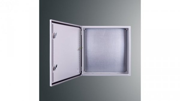Obudowa n/t z płytą montaż PSH 606030 PROFIT 600x600x300 IP65 IK10 RAL7035 zamek herm.-D5