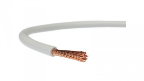 Przewód instalacyjny H05V-K / LgY 0,5 500V biały linka giętka Elektrokabel /100m/