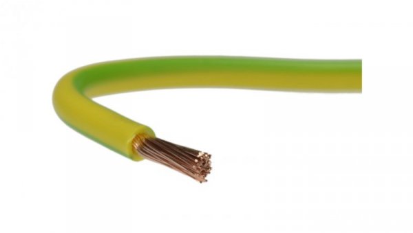 Przewód instalacyjny H07V-K / LgY 1,5 750V żółto-zielony linka giętka Elektrokabel /100m/