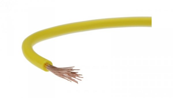 Przewód instalacyjny H07V-K / LgY 2,5 750V żółty linka giętka Elektrokabel /100m/