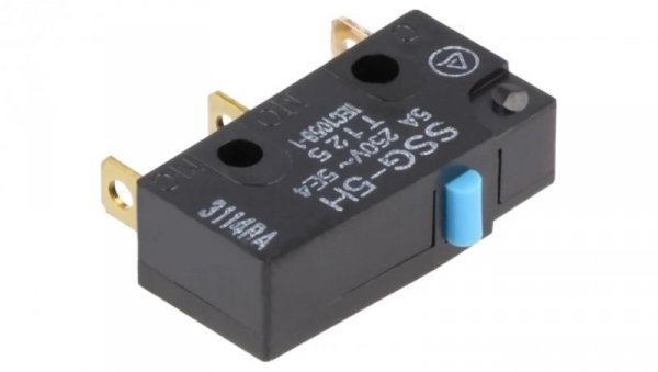 Mikroprzełącznik SNAP ACTION bez dźwigni SPDT 3A/250VAC IP40 SSG-5H