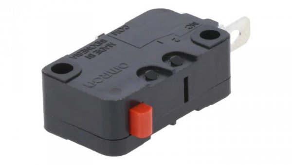 Mikroprzełącznik SNAP ACTION bez dźwigni SPST-NC 16A/250VAC D3V162A5