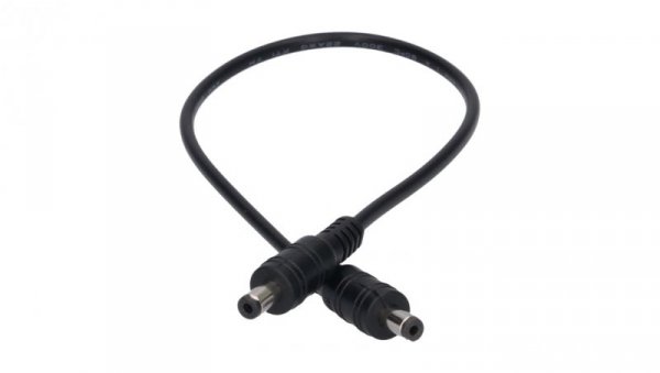 Przedłużka DC 5.5/2.1 1W-1W czarna 30cm 22/20awg