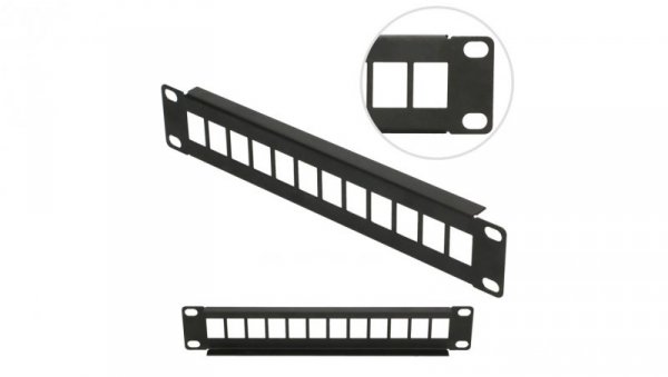 Patchpanel Modularny, 12 portów Extralink 12 Portów 10