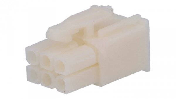 Wtyk przewód-przewód płytka żeńskie 4,14mm 6-pin na przewód 172168-1