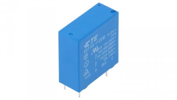 Przekaźnik elektromagnetyczny SPST-NO 12VDC 10A PCB 1-1419126-8