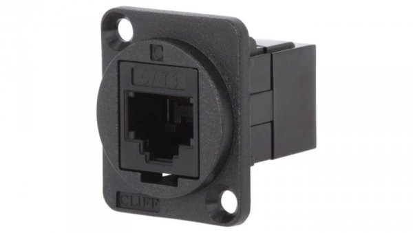 Łącznik FT RJ11 6p4c Kat 3 gniazdo z obu stron 19x24mm CP30223