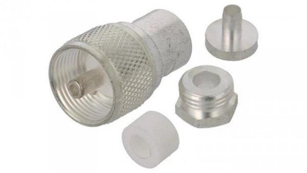Złącze UHF (PL-259) męskie RG141,RG58 na przewód teflon 1-1337473-0