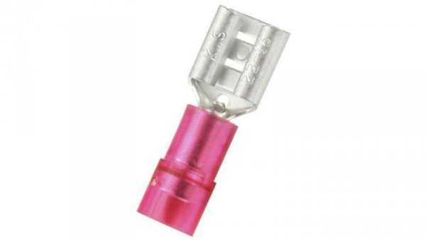 Konektor płaski Żeński 0.8 x 6.35mm 0.5 › 1.5 mm2, 22 › 16 AWG długość 21.5mm Izolacja: Izolowane /100szt./