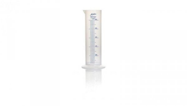 Cylinder miarowy 500ml PP średnica 54mm podziałki Tak 192.0 x 54.0mm RS PRO