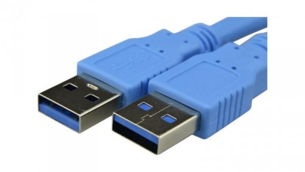Kabel USB 3.0 A (wtyk / wtyk) niebieski 1,8m