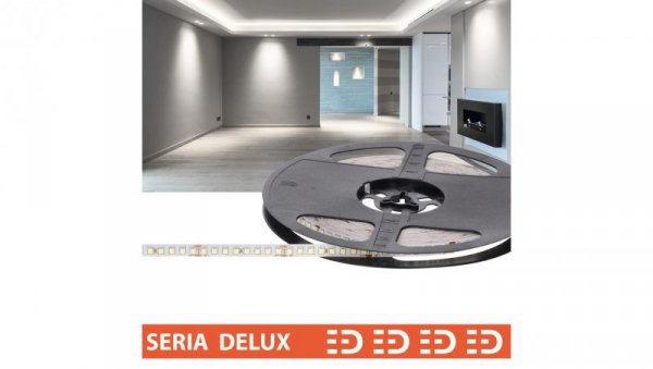 Taśma Delux 24V LB 160led 6000K 470lm SMD2835 (10) PL7Y