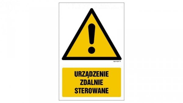 ZNAK - GF040 Urządzenie zdalnie sterowane - arkusz 9 naklejek 5 x 7,5 cm FN - Folia samoprzylepna