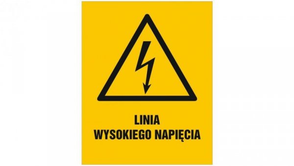ZNAK - HA028 Pomieszczenie ruchu elektrycznego urządzenie elektryczne napięcie niebezpieczne dla życia 70 x 105 cm PN - Płyta 1m