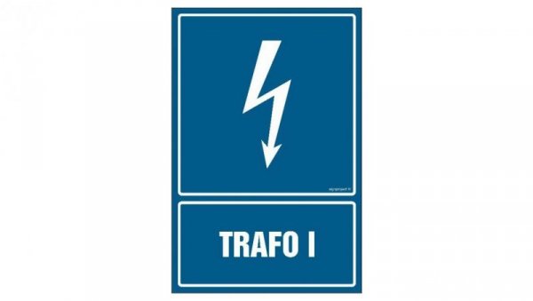 ZNAK - HG043 Trafo I - opakowanie 10 sztuk 5 x 7,5 cm PN - Płyta 1mm