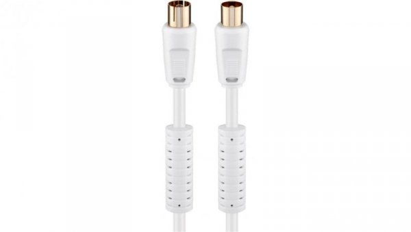 Kabel antenowy (80 dB), filtr ferrytowy, podwójne ekranowanie - Długość kabla 1.5 m