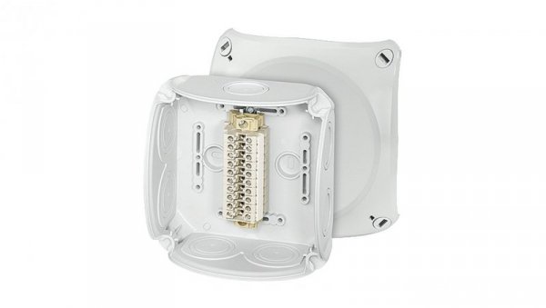 Puszka odgałęźna 130x130x77 10x4mm2 CU/AL IP66 szara RK 0610 T 62000175