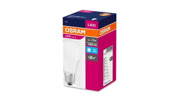 Żarówka LED E27 10,5W VALUE CLA75FR 10,5W/840 1055lm 4000K (odpowiednik 75W) 4052899973404