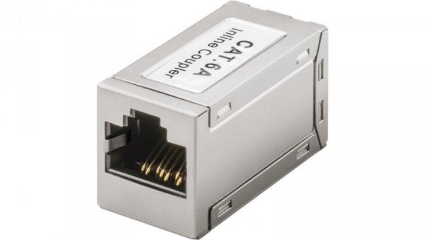 Adapter (przelotka) RJ45/RJ45 kat.6A ekranowany 72499