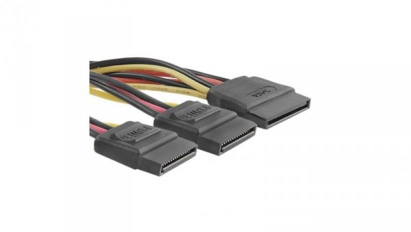 Qoltec Kabel rozgałęziacz SATA żeński 2xżeński 0.2m