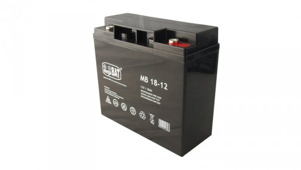 Akumulator AGM 12V 18Ah (181x77x167mm) MB 18-12