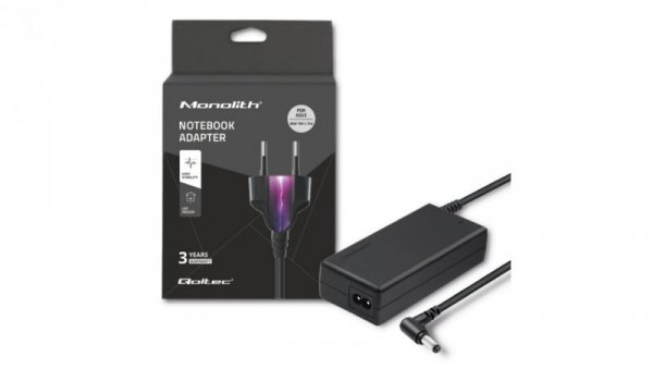 Qoltec Zasilacz do laptopa Asus 90W 19V 4.74A 5.5*2.5 +kabel zasilający