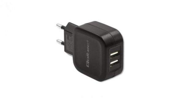Qoltec Ładowarka sieciowa 12W 5V 2.4A 2xUSB