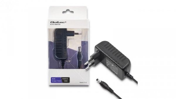 Qoltec Zasilacz wtyczkowy 18W 9V 2A 5.5*2.1