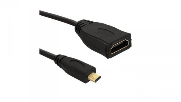 Qoltec Adapter HDMI A żeński Micro HDMI D męski 0.2m