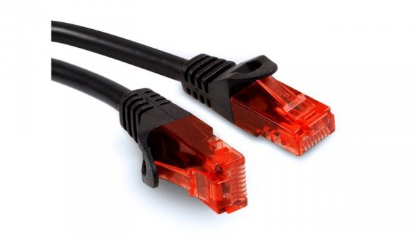 Przewód kabel patchcord UTP cat6 wtyk-wtyk 1m czarny Maclean MCTV-740 MCTV-740