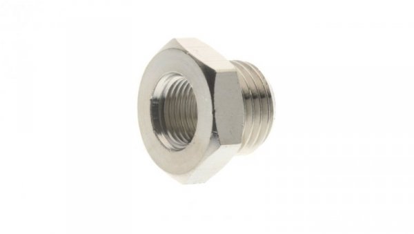 Redukcja mosiężna niklowana z G1/2z na G3/8w, 2090 1/2-3/8