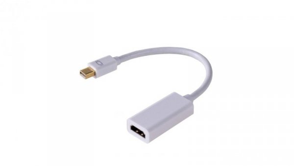 Konwerter adapter z kablem Akyga AK-AD-38 mini DisplayPort (m) / HDMI (f) 15cm