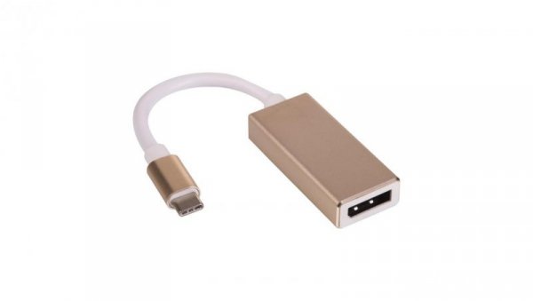 Konwerter adapter z kablem Akyga AK-AD-56 USB type C (m) / DisplayPort (f) 15cm