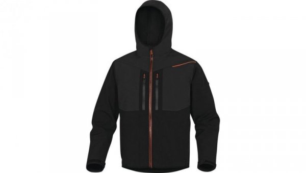 Kurtka Softshell z poliestru i elastanu kolor czarno-pomarańczowy rozmiar XXL HORT2NOXX