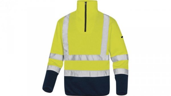 Bluza polarowa ostrzegawcza imitacja swetra kolor żółto-niebieski rozmiar S MARHVJMPT